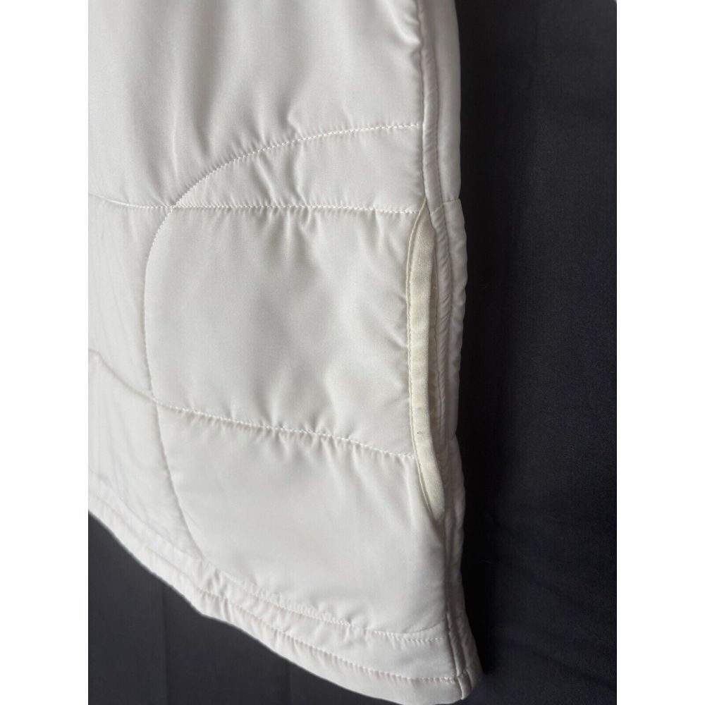 Avalanche‎ Ivory Quilted Pullover Jacket Size Medium 1/2 Snap Outdoor Hiking - Picture 5 of 11
